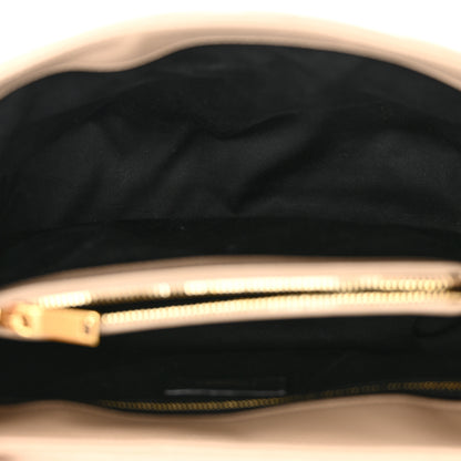 Saint Laurent Calfskin Y Quilted Monogram Medium Loulou Chain Satchel Dark Beige 5 of 13