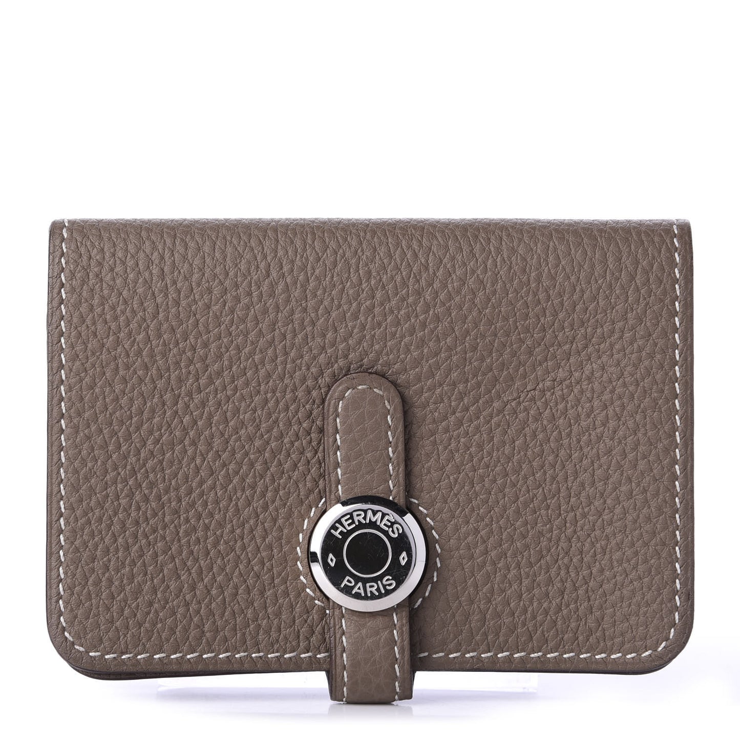 Togo Dogon Card Case Etoupe