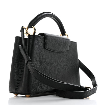Louis Vuitton Taurillon Capucines BB Black 2 of 10