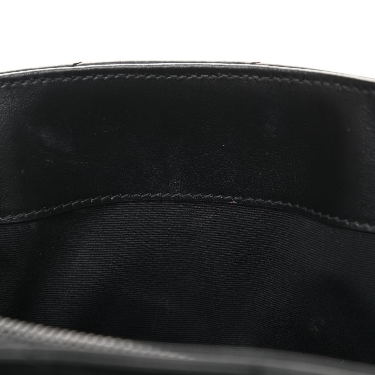 Calfskin Y Quilted Monogram Medium Loulou Chain Satchel Black