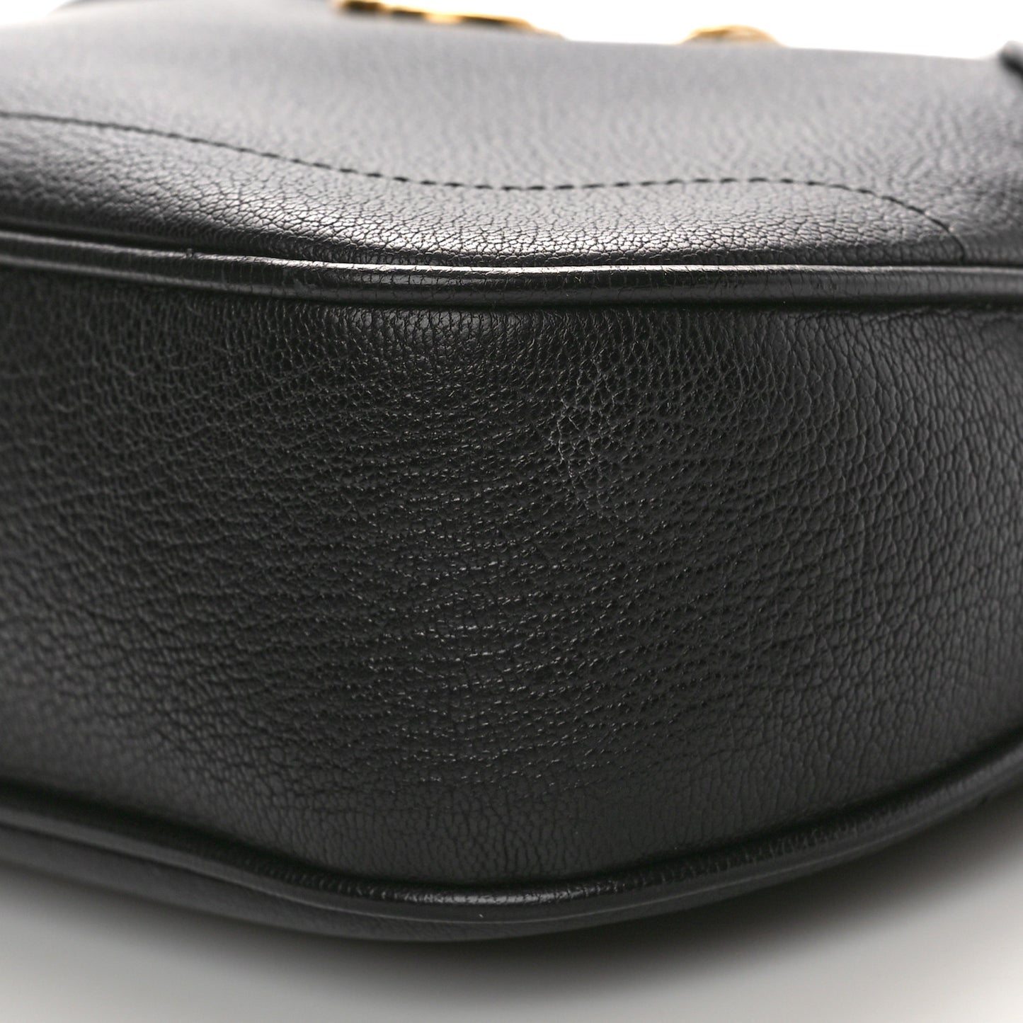 Goatskin Small Aphrodite Shoulder Bag Black