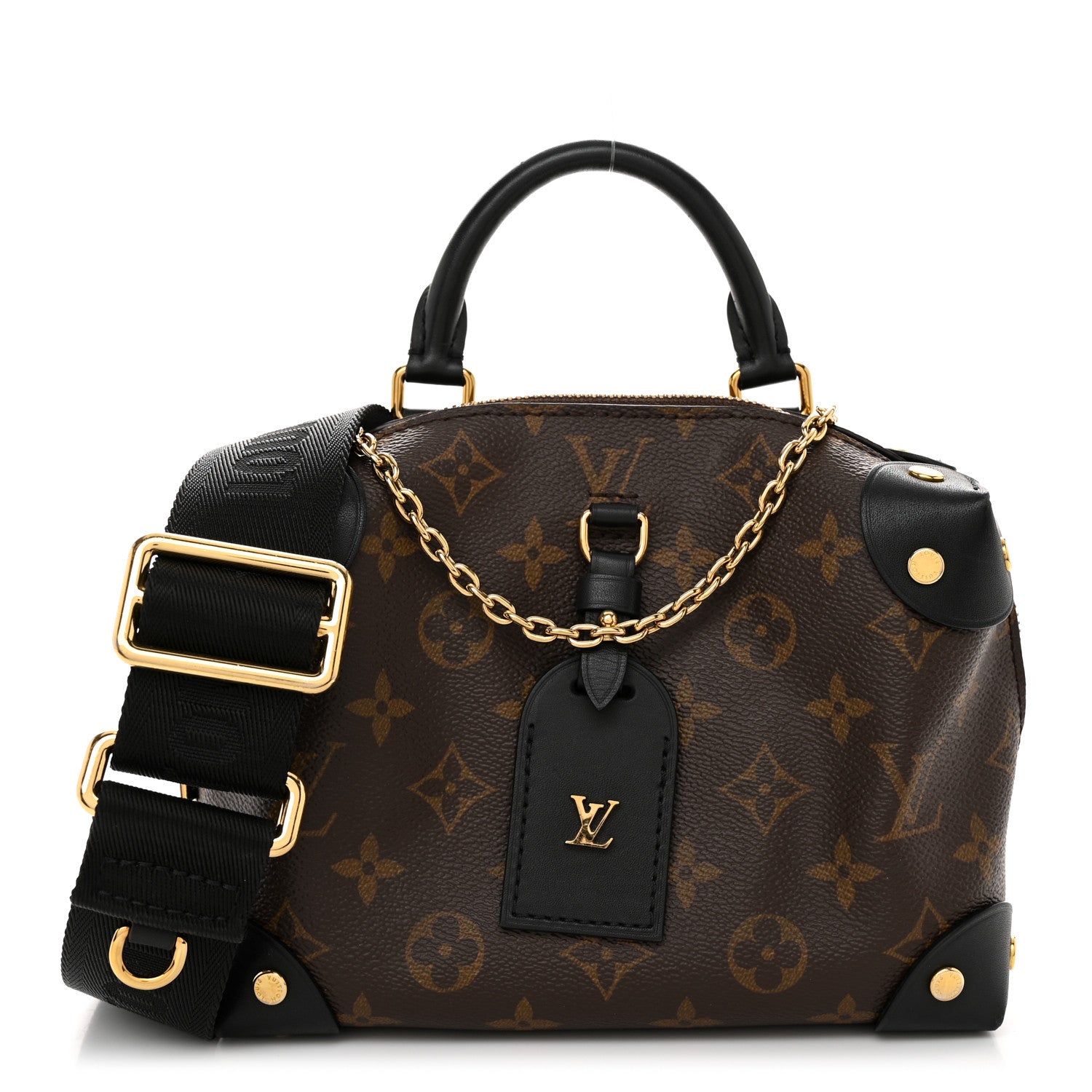 Louis Vuitton Monogram Petite Malle Souple Black 1 of 10
