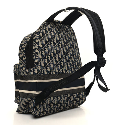 Christian Dior Oblique Diortravel Backpack Blue 2 of 8