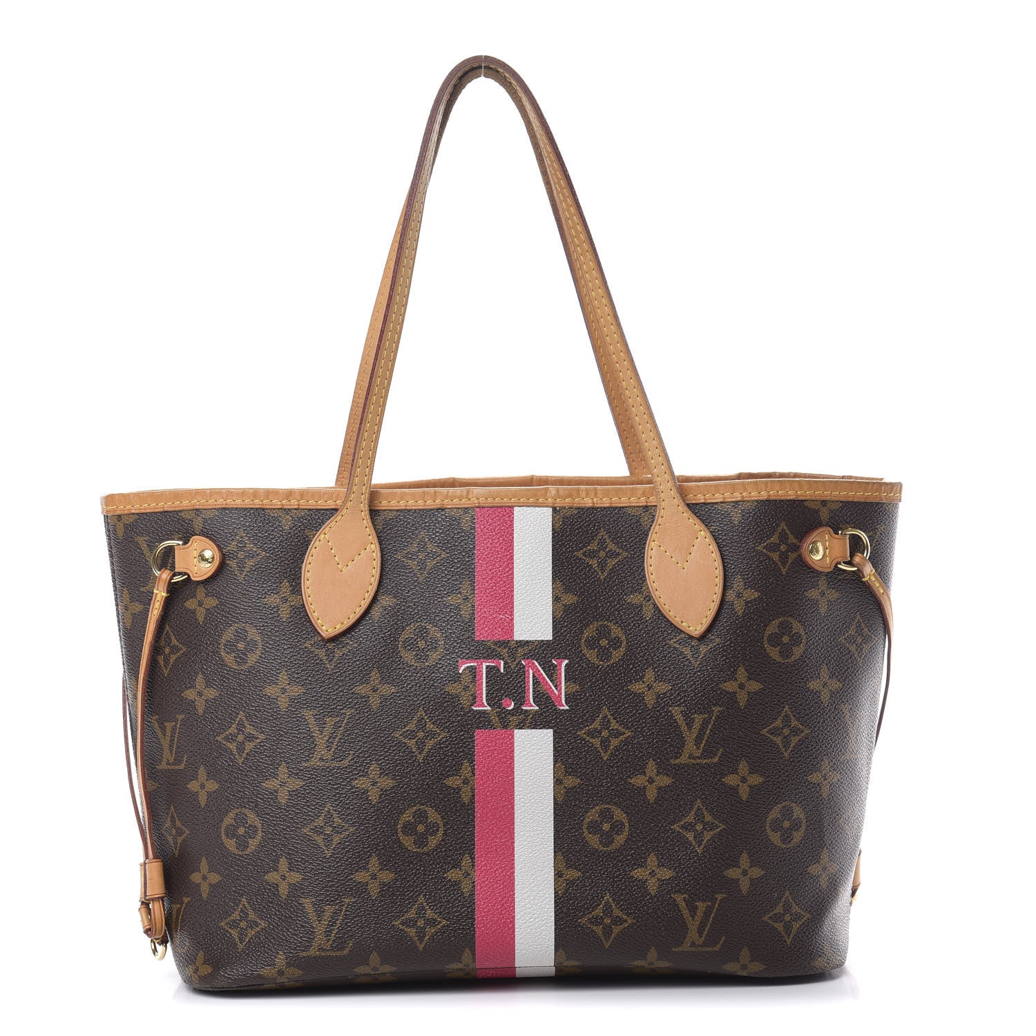 Louis Vuitton Monogram My LV Heritage Neverfull PM White Fuchsia 1 of 19