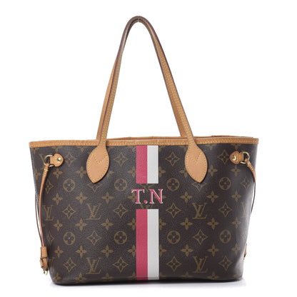 Louis Vuitton Monogram My LV Heritage Neverfull PM White Fuchsia 1 of 19