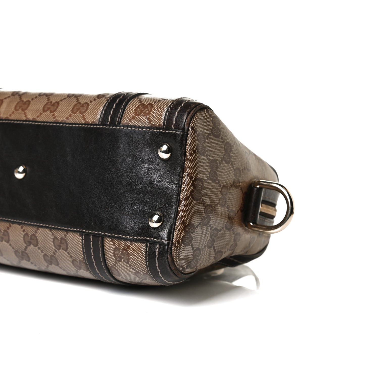 Crystal Monogram Duchessa Boston Bag Brown
