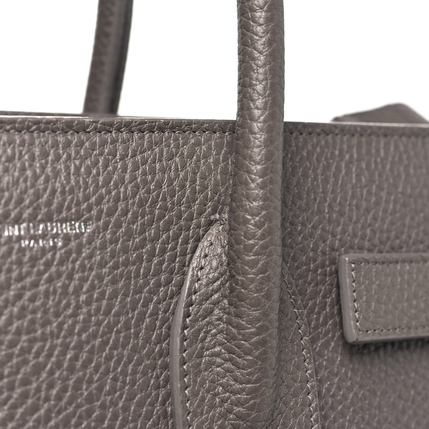 Grained Calfskin Small Sac De Jour Dark Anthracite