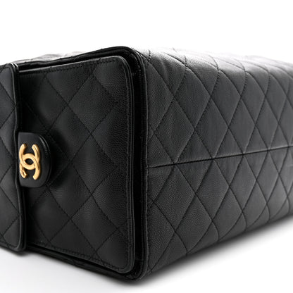 Chanel Caviar Quilted Medium Chanel 25 Handbag Black 10 of 12