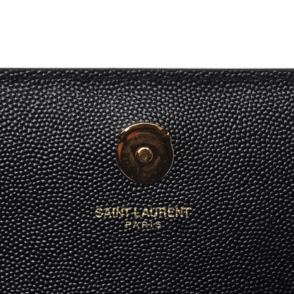Saint Laurent Grain De Poudre Small Monogram Kate Satchel Black 6 of 8