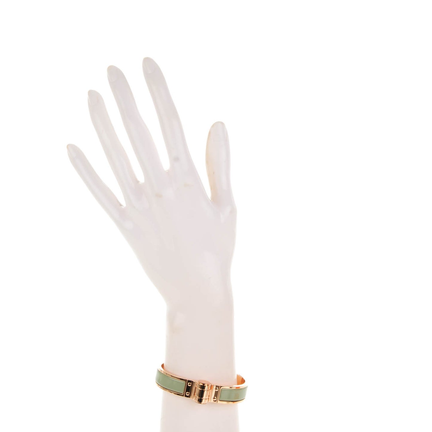 Enamel Charniere Uni Narrow Hinged Bracelet S Sauge