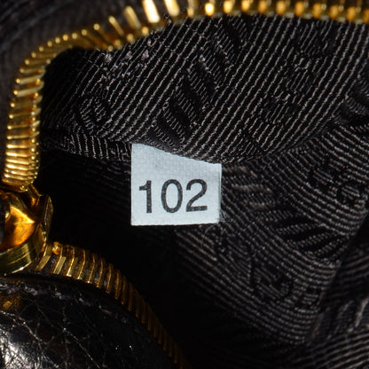 Prada Vitello Daino Side Pocket Hobo Silver 10 of 10