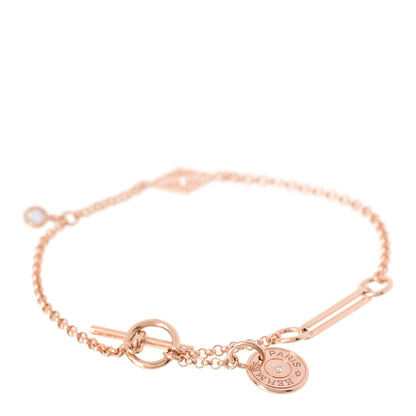 Hermes 18K Rose Gold Diamond Gambade Bracelet ST 3 of 6