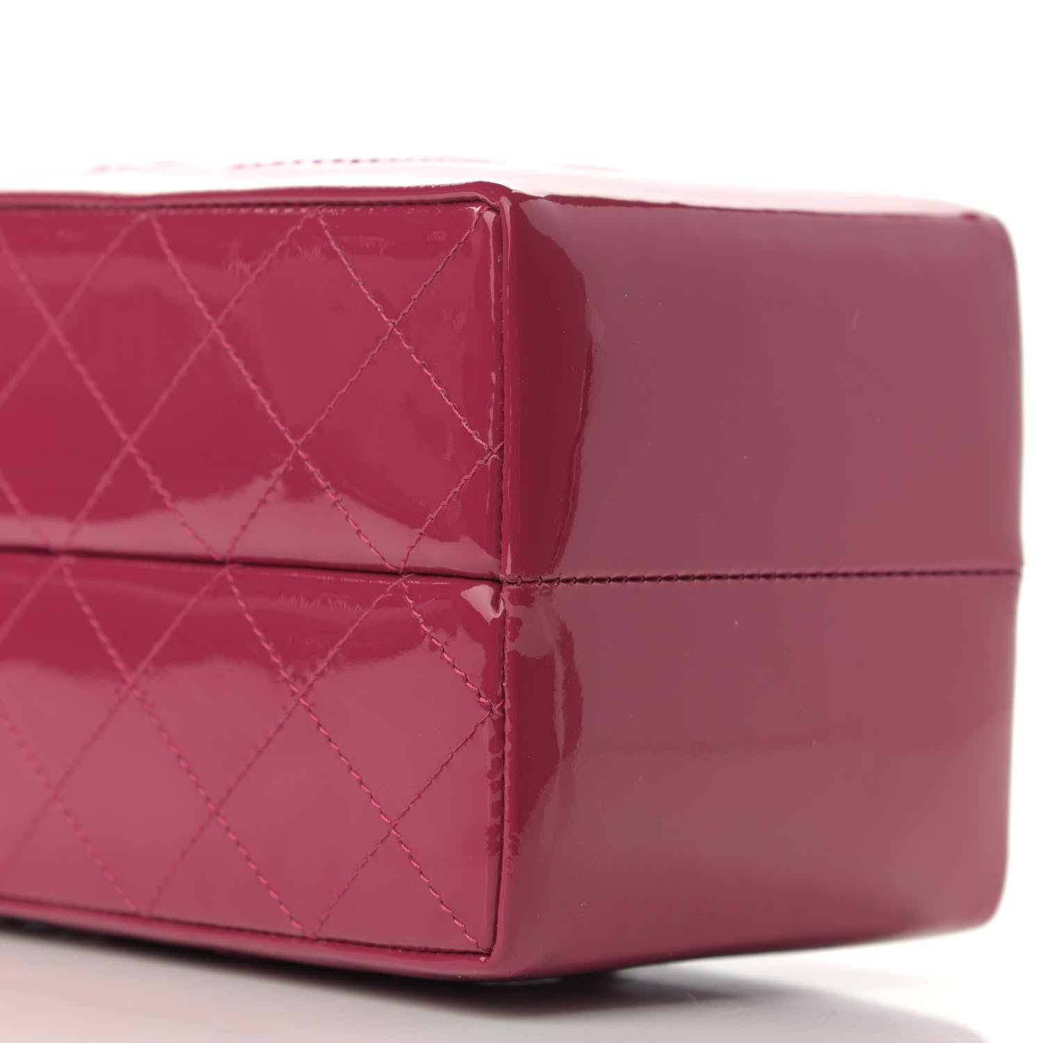 Chanel Patent Milk Carton Bag Dark Pink 7 of 9