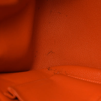 Hermes Taurillon Clemence Jypsiere 34 Orange 14 of 37