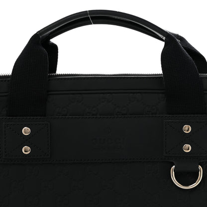 Gucci Rubber Guccissima Laptop Briefcase Black 8 of 13