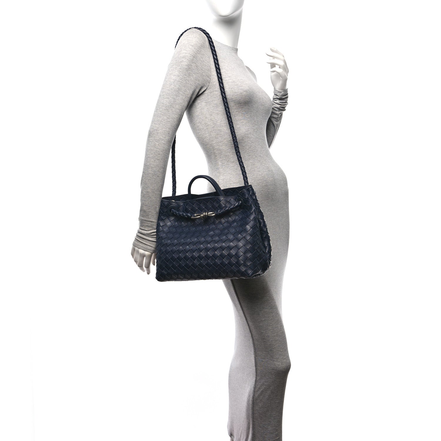 Bottega Veneta Nappa Intrecciato Medium Andiamo Shoulder Bag Space 2 of 11