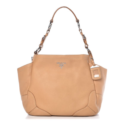 Prada Vitello Daino Hobo Sughero 1 of 8