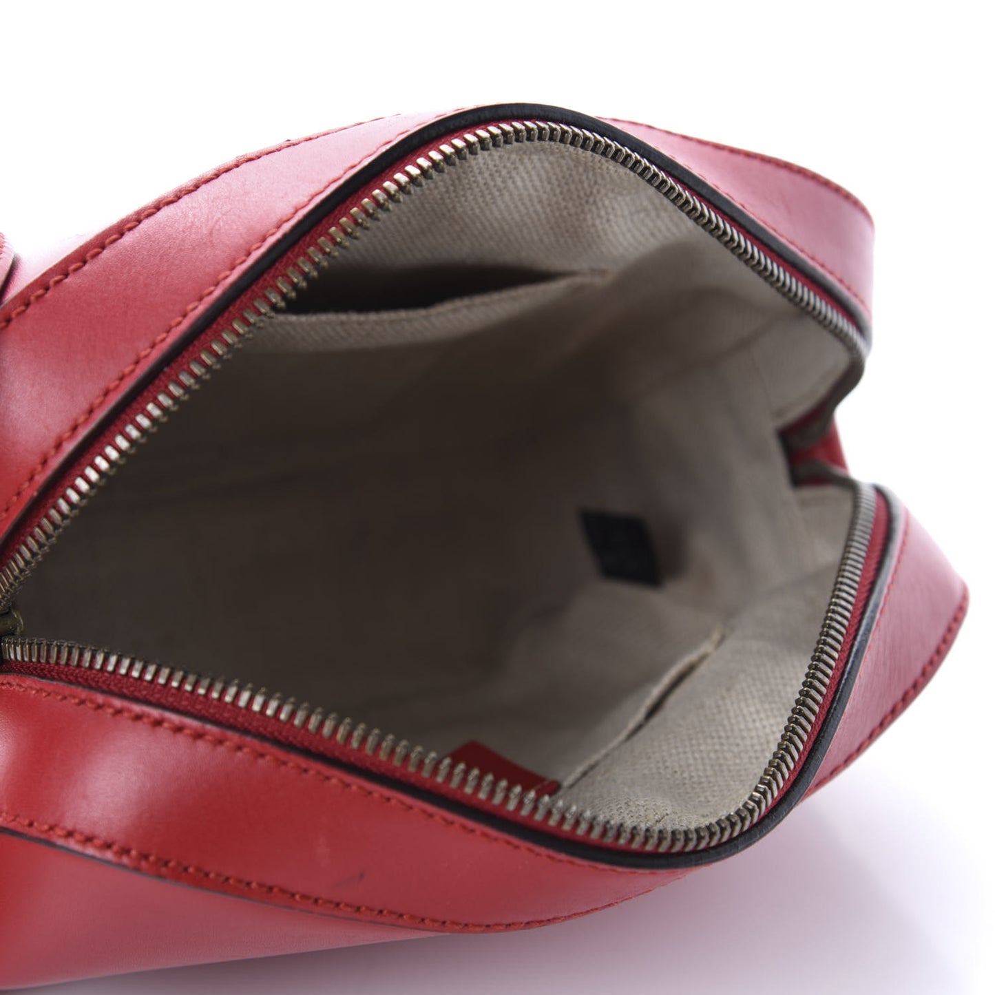 Calfskin Web Small Webby Bee Shoulder Bag Red