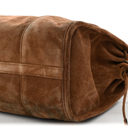 Prada Suede Large Bonnie Shoulder Bag Cocoa Brown 9 of 10