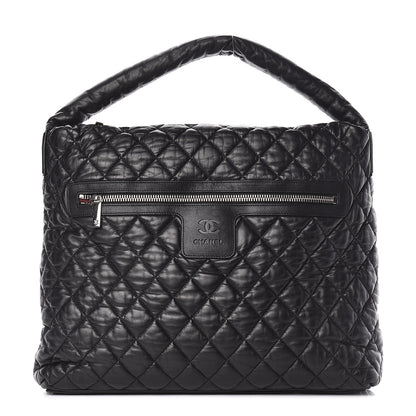 Chanel Lambskin Quilted Coco Cocoon Hobo Black 1 of 15