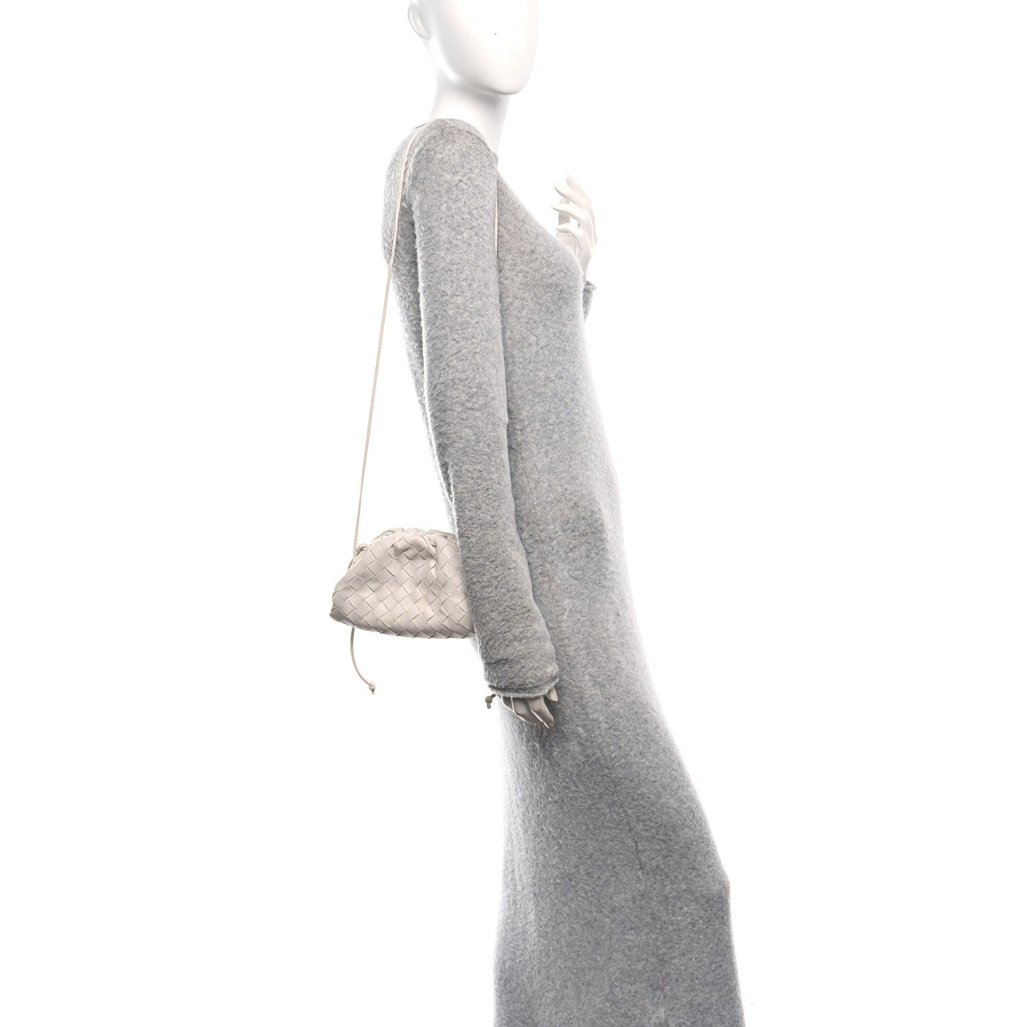 Bottega Veneta Nappa Intrecciato The Mini Pouch Chalk 1806358