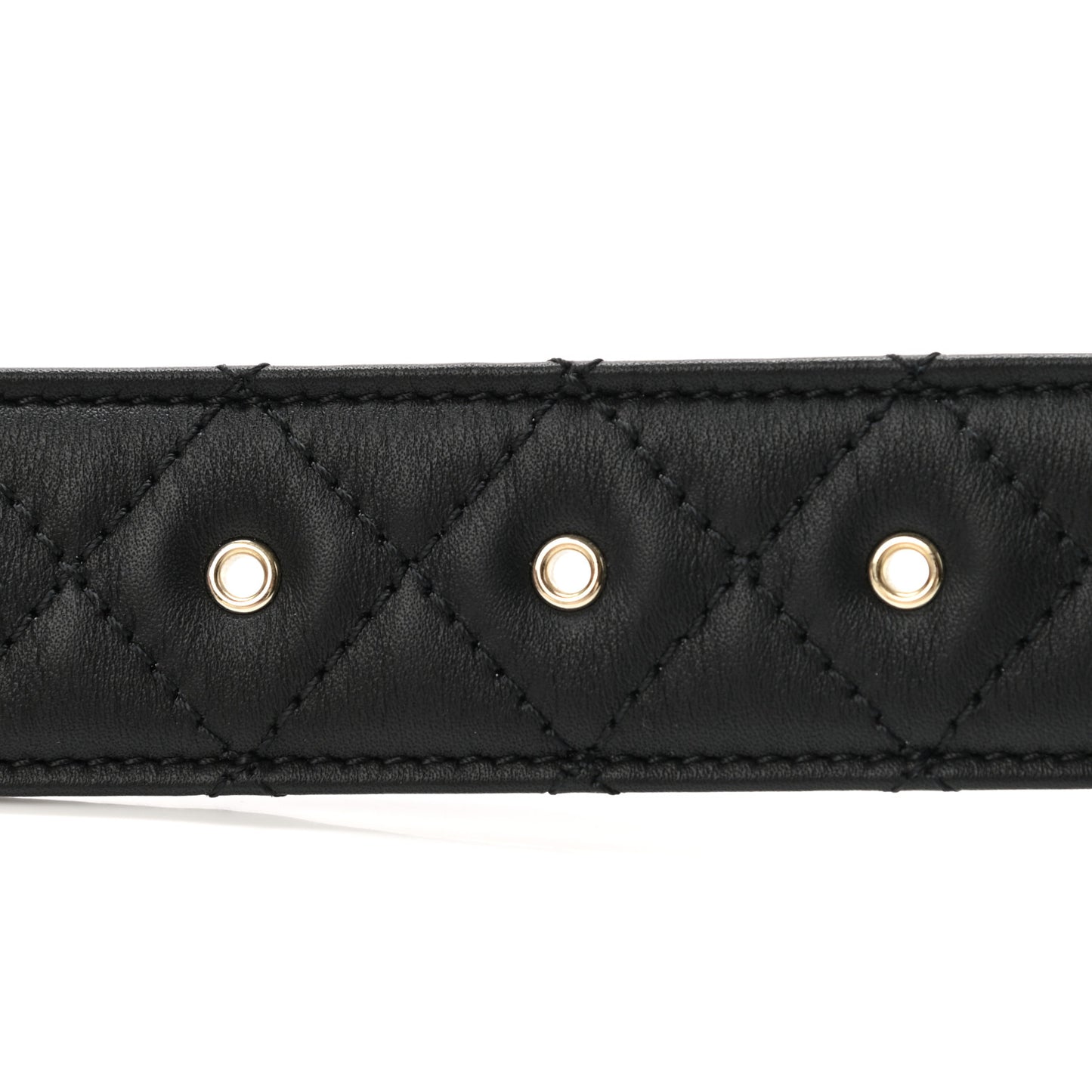 Lambskin Quilted CC Chain Belt 80 32 Black