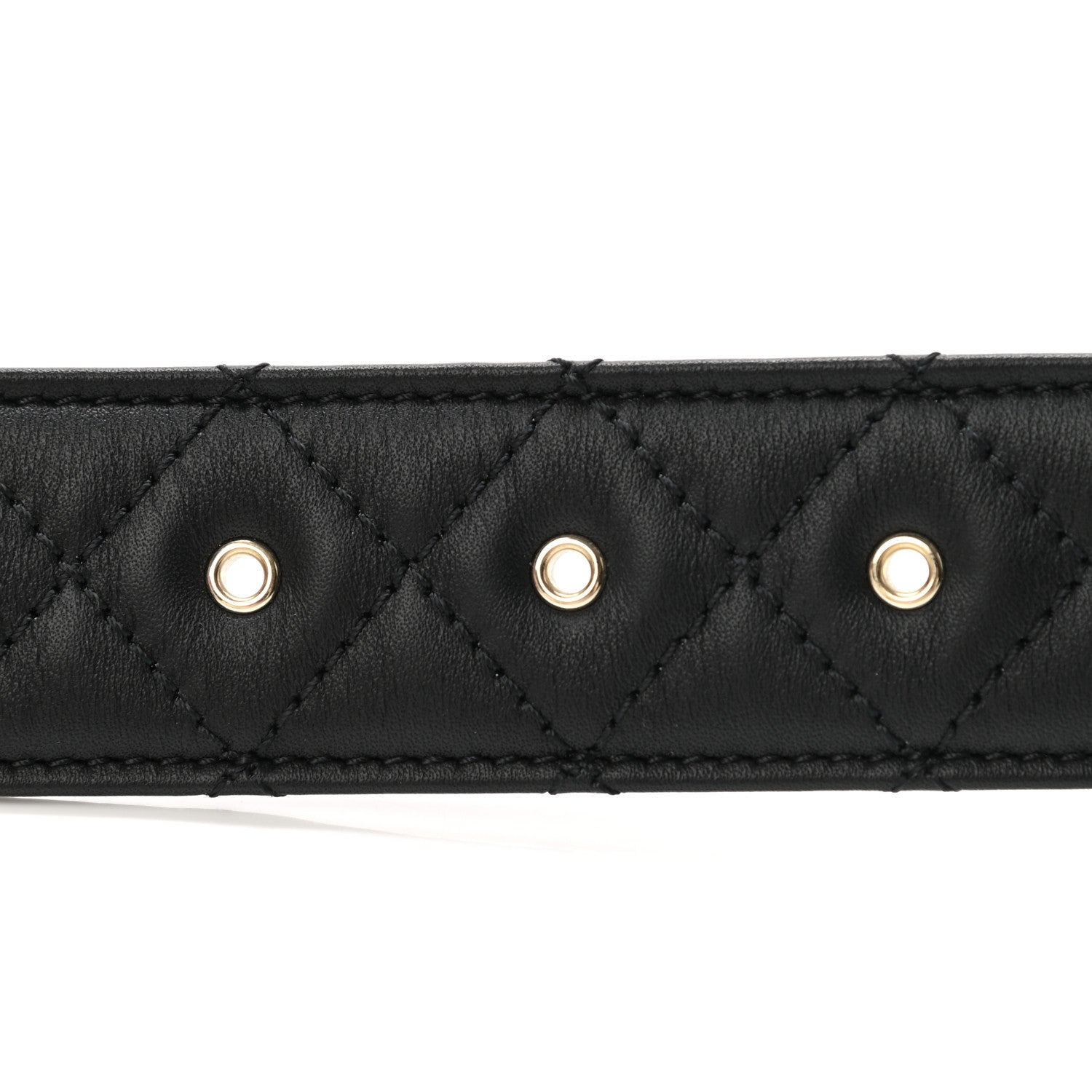 Chanel Lambskin Quilted CC Chain Belt 80 32 Black 4 of 8