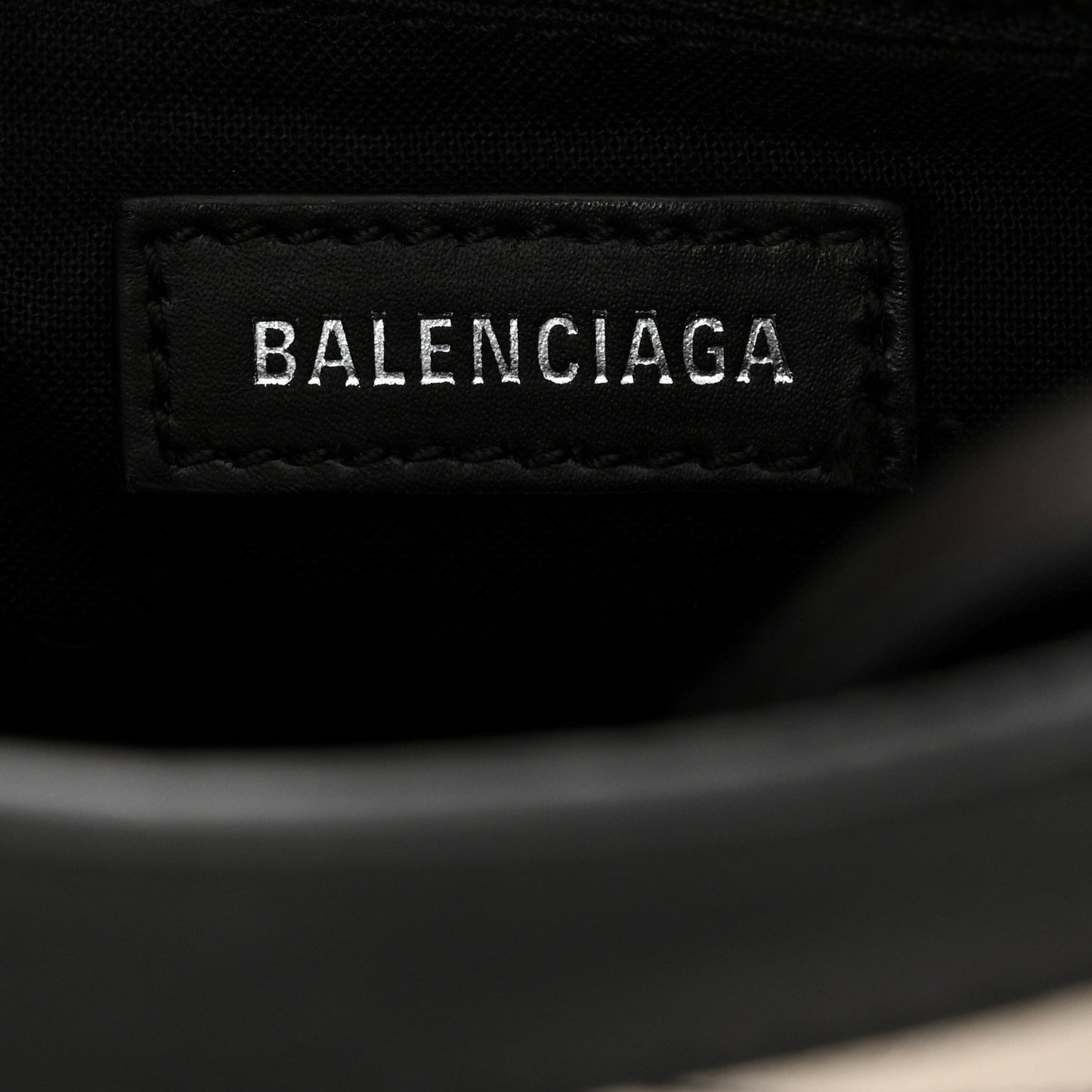 Canvas Satin Calfskin Diagonal Allover Logo Print Classic Silver Hardware Mini City Natural Black