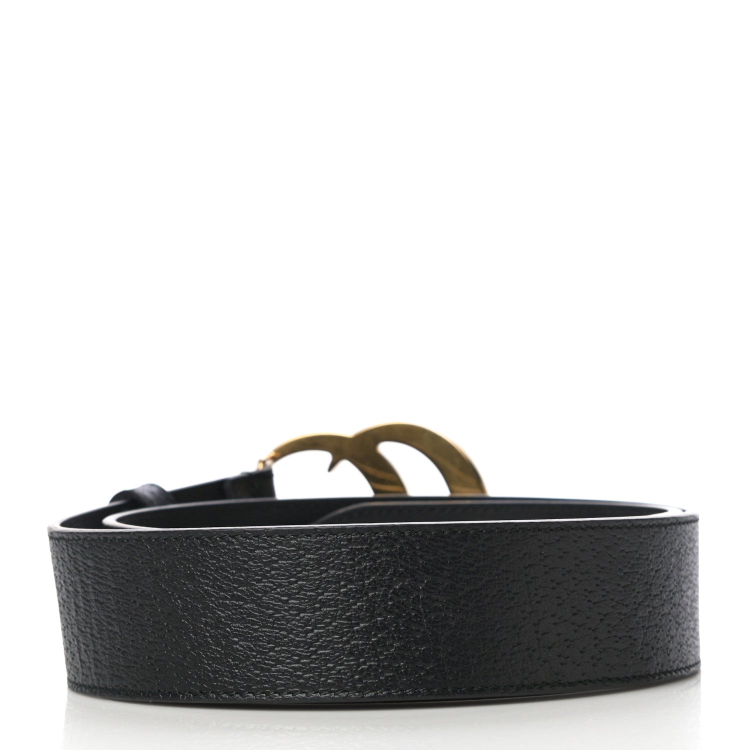 Gucci Textured Calfskin Double G 40mm Belt 80 32 Black 2 of 6