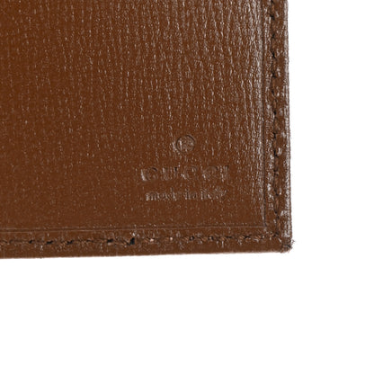 Gucci GG Supreme Monogram Azalea Calfskin Retro Interlocking G Bi-Fold Wallet Beige Ebony Brown Sugar 6 of 9