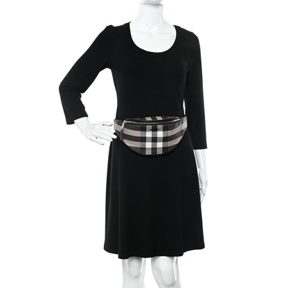 Burberry E-canvas Check Bum Bag Dark Birch Brown 2 of 11