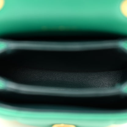Bulgari Calfskin Serpenti Reverse Micro Top Handle Emerald Green 5 of 10