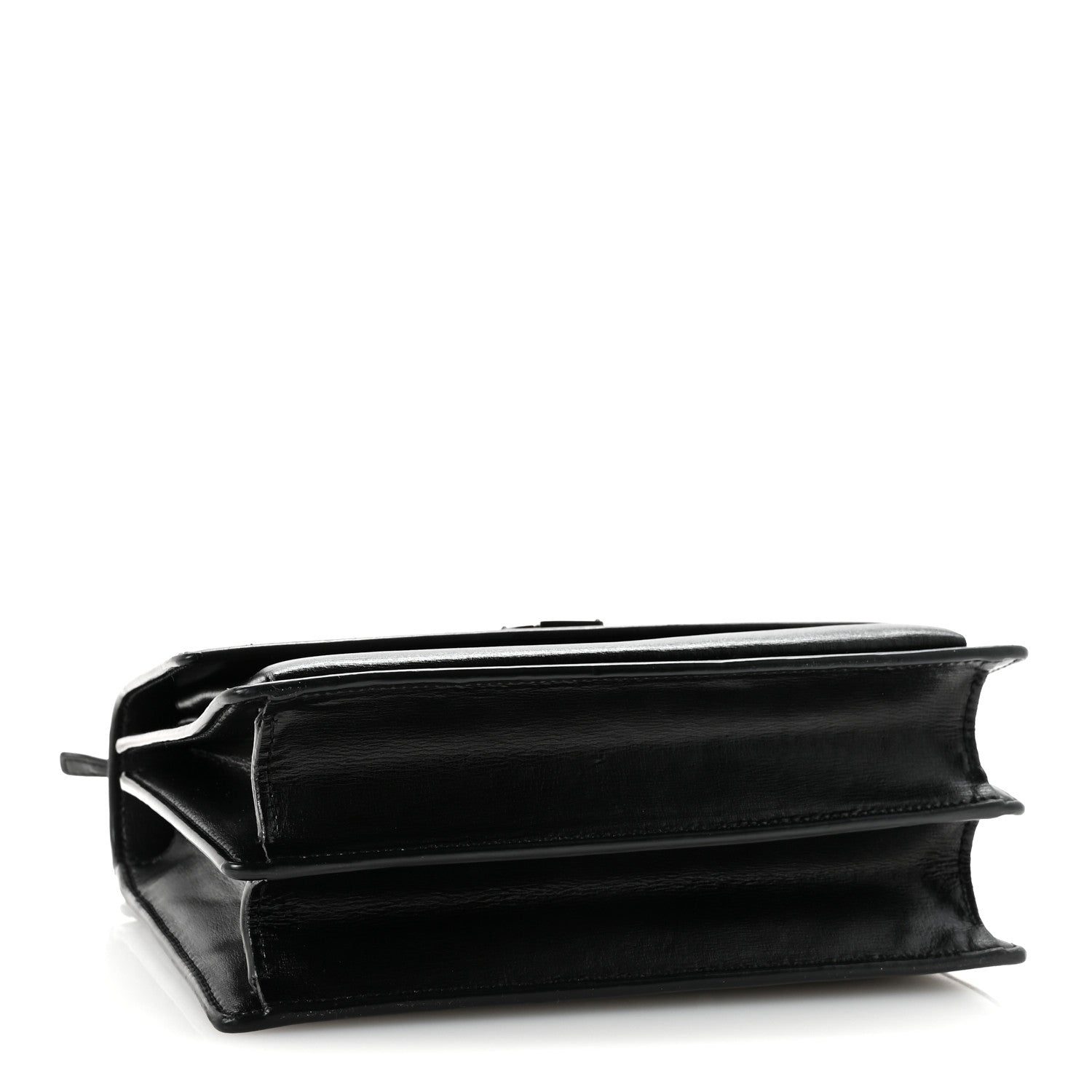 Saint Laurent Calfskin Medium Monogram Monochrome Sunset  Black 4 of 10