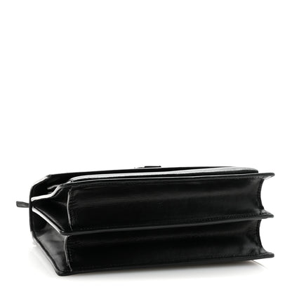 Saint Laurent Calfskin Medium Monogram Monochrome Sunset  Black 4 of 10