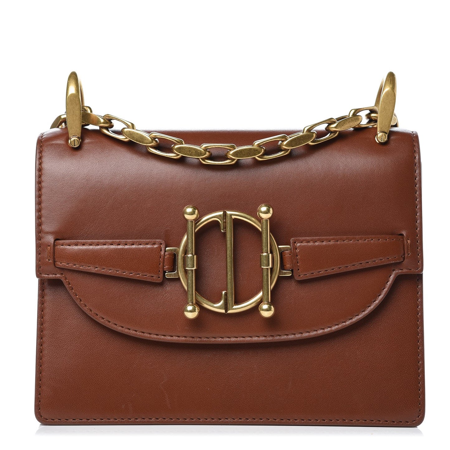 Calfskin Direction Flap Brown