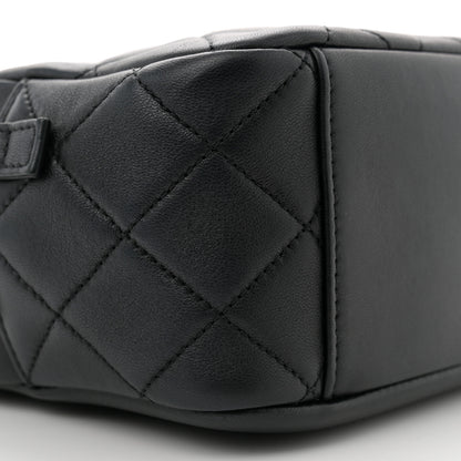 Chanel Lambskin Quilted Studded Quilted Vanity Case With Chain Black 9 of 10