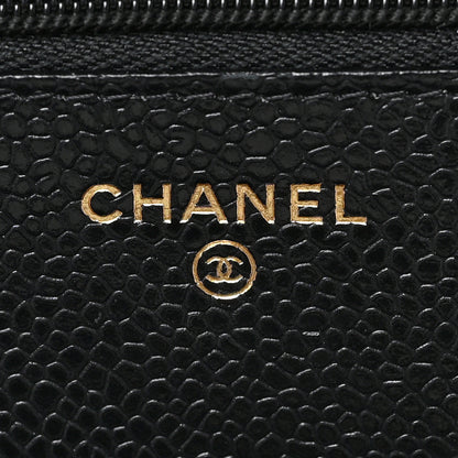 Chanel Caviar Quilted Wallet on Chain WOC Black 6 of 9