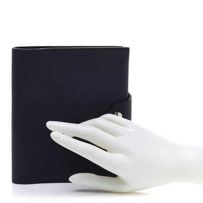 Hermes Togo Ulysse PM Notebook Cover Bleu Nuit 2 of 10