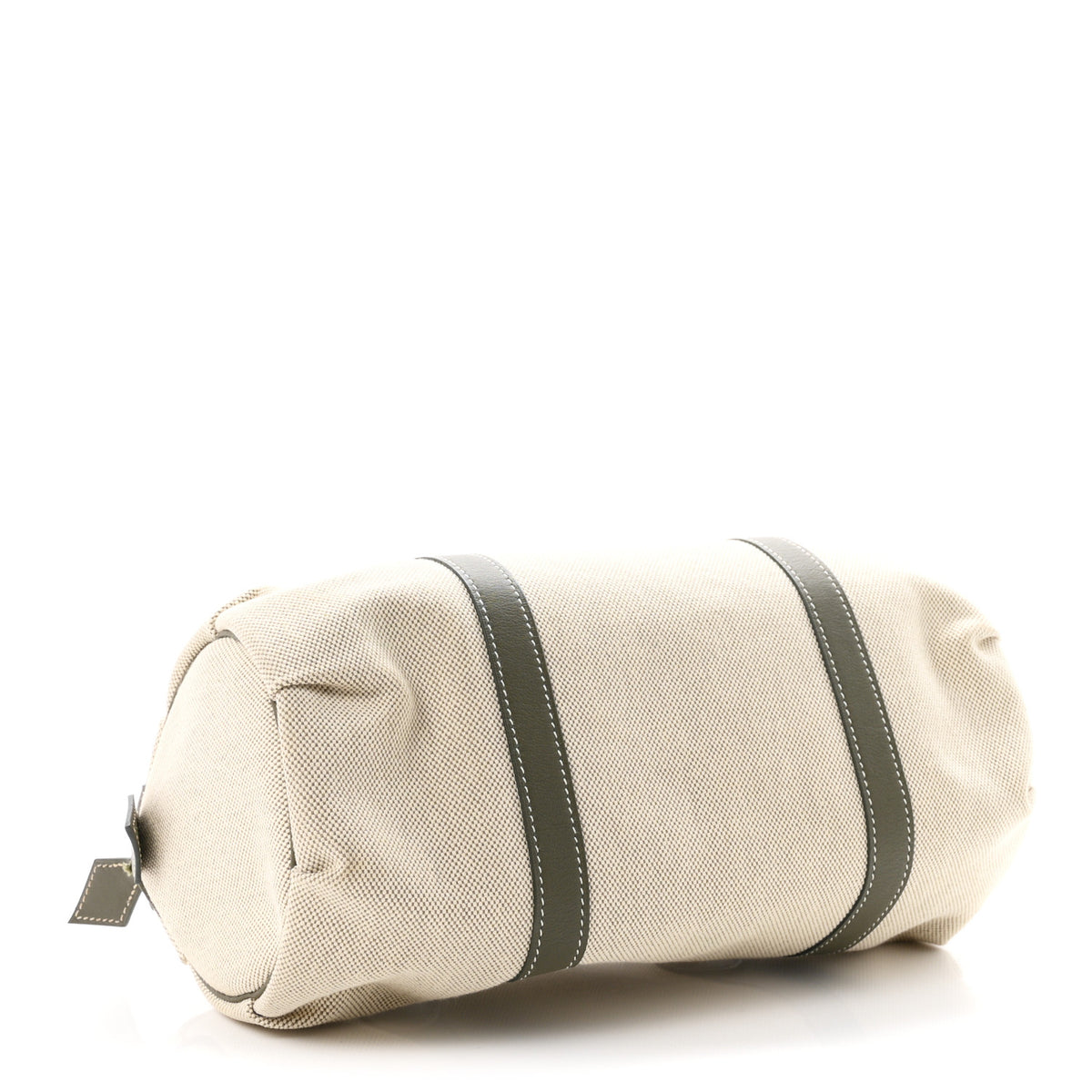 Hermes Toile Natural Barenia Polochon Mademoiselle Bag 4 of 10
