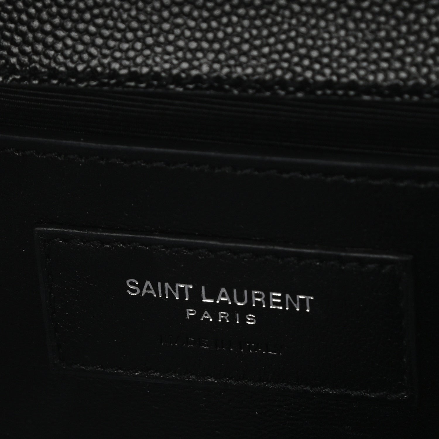 Saint Laurent Grain De Poudre Monogram Cassandre Clutch Black 7 of 7