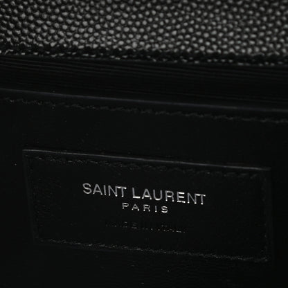 Saint Laurent Grain De Poudre Monogram Cassandre Clutch Black 7 of 7