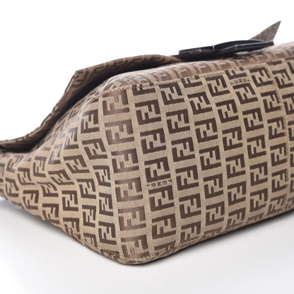 Fendi Zucchino Mama Baguette Dark Brown 8 of 11