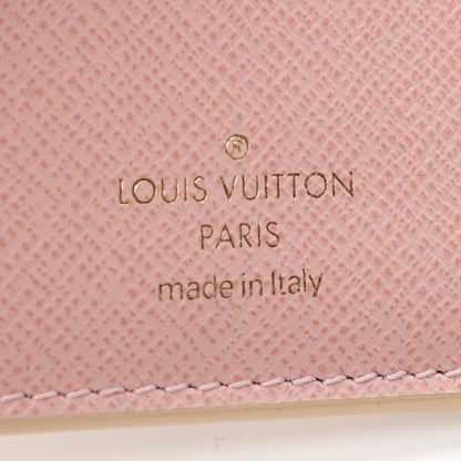 Louis Vuitton Damier Azur Victorine Wallet Rose Ballerine 6 of 8