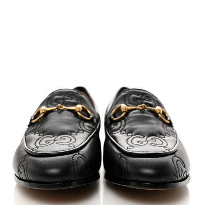 Gucci Nappa Charlotte GG Matelasse Womens Jordaan Loafers 35.5 Black 2 of 8