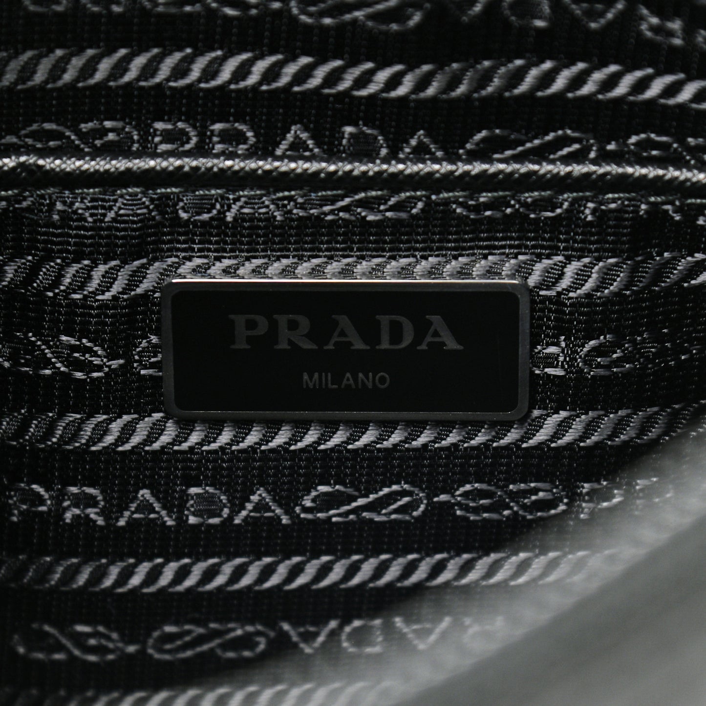 Nylon Vela Flat Messenger Bag Black