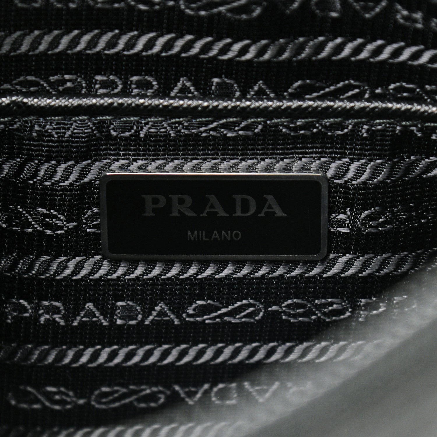 Prada Nylon Vela Flat Messenger Bag Black 5 of 8