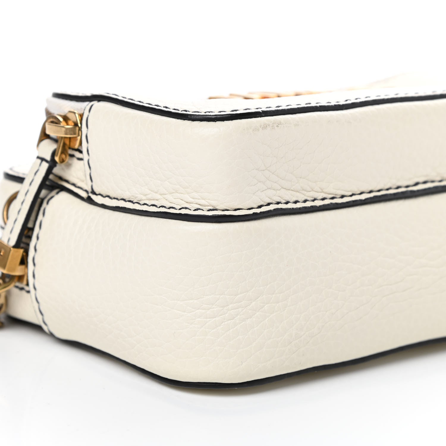 Christian Dior Grained Calfskin J'Adior Camera Case Clutch With Chain White 9 of 12
