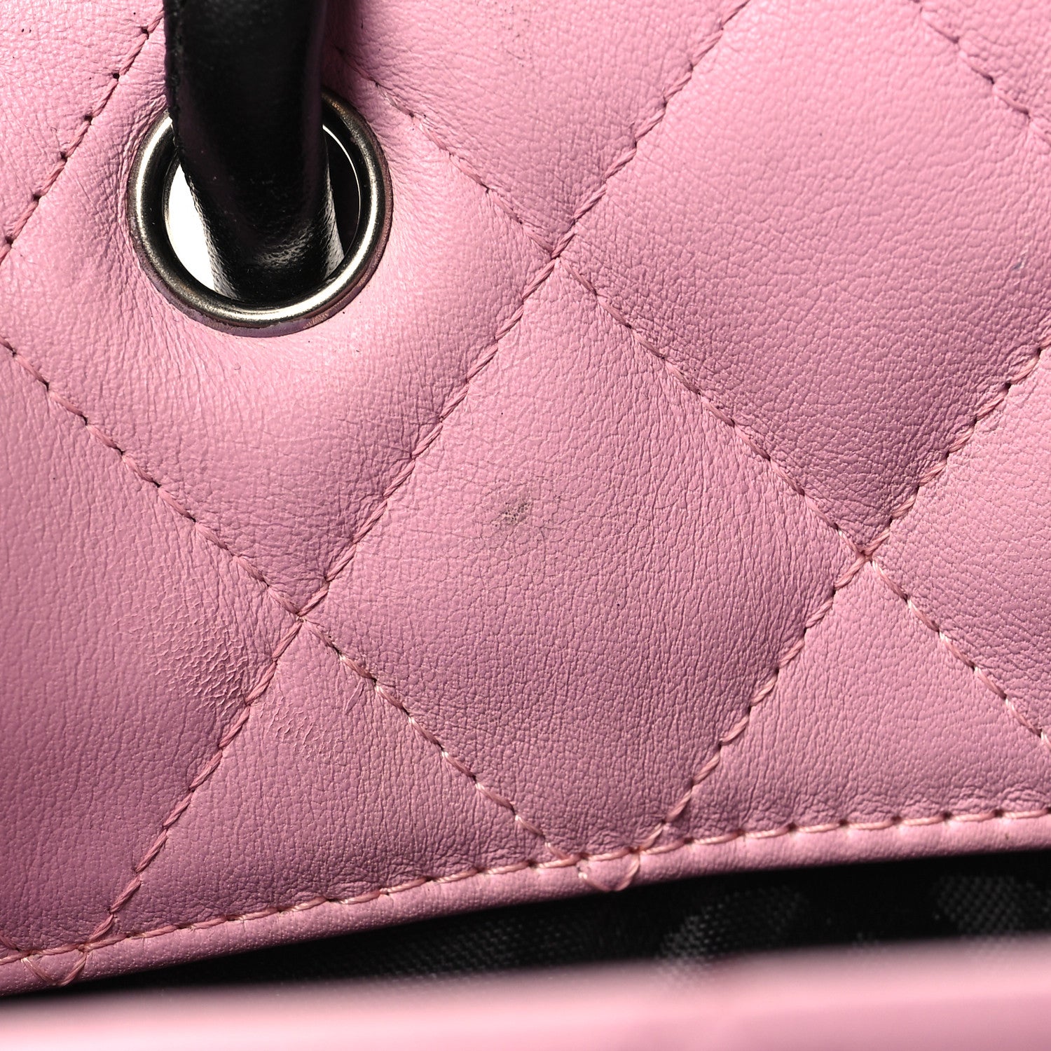 Chanel Calfskin Quilted Medium Cambon Tote Pink Black 13 of 13