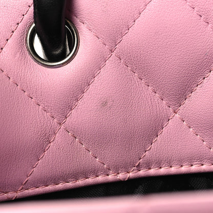 Chanel Calfskin Quilted Medium Cambon Tote Pink Black 13 of 13
