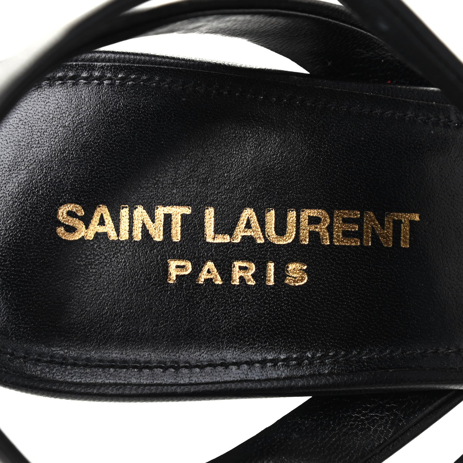 Saint Laurent Calfskin Farrah 80 Platform Sandals 38 Black 40.5 Black 7 of 9